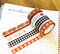 Fall Thanksgiving Buffalo Plaid Autumn Washi Tape Set (#W008)
